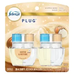 Febreze Plug Dual Refill Air Freshener - Soothe & Restore - 1.75 fl oz/2ct