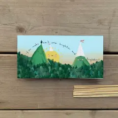 2ct Birthday Mountains Long Greeting Card Pack by Ramus & Co