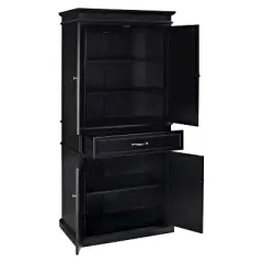 Parsons Pantry Storage Wood/Black - Crosley