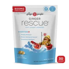 The Ginger People Ginger Rescue Lozenges - Extra Strength 800mg - 3oz/30ct