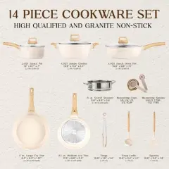 Bakken- Swiss 14-Piece Kitchen Cookware Set