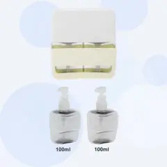 Unique Bargains Reusable Travel Container Set 2 Pcs