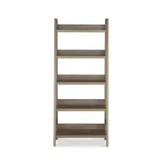 60.13" 5 Shelf Bookshelf Gray - Linon