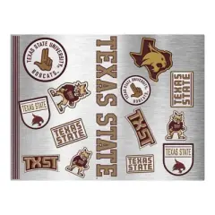 NCAA Texas State Bobcats Varsity Thirst Water Bottle - 24oz: Stainless Steel, Plastic Lid