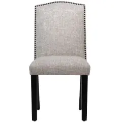 Ayala Nail Button Dining Chair in Linen - Skyline Furniture