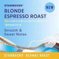 Starbucks by Nespresso Vertuo Line Iced Double Espresso Blonde Light Roast Coffee Pods