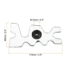 Unique Bargains Acrylic Billiard Bridge Head Plug-In Pool Cue Accessories