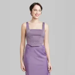 Women's Satin Corset Tank Top - Wild Fable&trade;