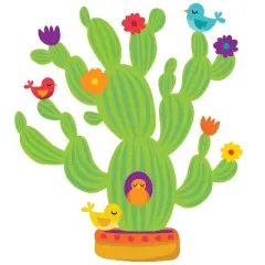 Eureka A Sharp Bunch Giant Cactus Bulletin Board Set 37 pieces (EU-847546)