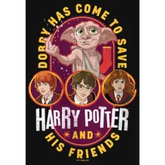 Girl's Harry Potter Dobby Has Come to Save Cartoon T-Shirt