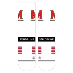 NCAA Maryland Terrapins Premium Knit Crew Socks - White