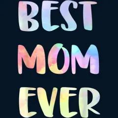 Men's Design By Humans Best Mom Ever Rainbow Bubble Text By MiuMiuShop Tank Top