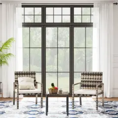 Whizmax  3 Pieces Patio Furniture Set, Indoor/Outdoor Rattan Sectional Sofa Conversation Bistro Set for Garden Balcony Backyard Porch Lawn