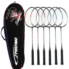 Sportime Replacement Badminton Racquets, 26 Inches, Assorted Colors, set of 6