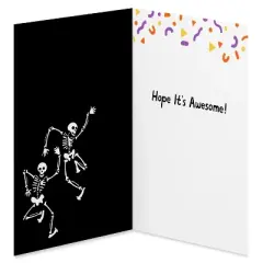 Halloween Card Dancing Skeletons