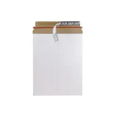 JAM Paper Stay-Flat Photo Mailer Stiff Envelopes w/Self-Adhesive Closure 9x11.5 2PSWB