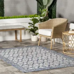 nuLOOM Chaya Geometric Machine Washable Indoor/Outdoor Area Rug