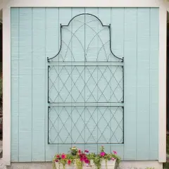Achla Designs 23" Traditional Oxfordshire Iron Garden Trellis Extensions: Wall-Mounted, Corrosion-Resistant