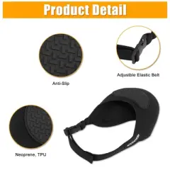 Unique Bargains Wear Resistant Motorcycle Gear Shift Pad Shifter Lever Shoe Protective Pads Black 9.06"x5.51" 1 Pc