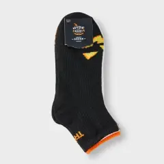 Women's 5pk Trick - or - Treat Ribbed Halloween Ankle Socks - Hyde and EEK! Boutique&trade; Black/White/Orange 4 - 10