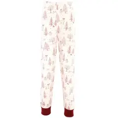 Touched by Nature Baby, Toddler and Kids Unisex Organic Cotton Tight-Fit Pajama Set, Winter Woodland