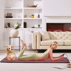 VEVOR Red Light Therapy Mat for Full Body, 1280PCS 3-Chip LED Light Therapy Pad & Controller, 660nm Red & 850nm Near Infrared Light Therapy