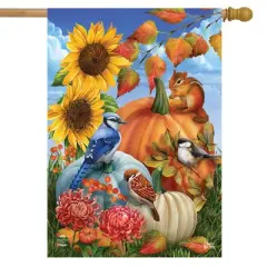 Briarwood Lane Fall House Flag 40x28 For Outdoor Autumn Gathering For Fall House Flag