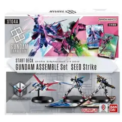 Bandai Gundam Card Game Assemble Starter Set - Seed Strike (ST04A) (Japanese) - 50 Cards, 3 Gundam Minis