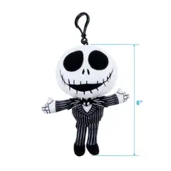 Disney The Nighmare Before Christmas 6" Plush Clip Figures, Jack Skellington, Sally, Oogie and Zero, Pack of 4