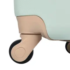 Gulches Luggage Sets ABS Hardshell 3pc Luggage Hardside Lightweight Durable sets Spinner Wheels Suitcase with TSA Lock 20''24''28''( Grey Green)