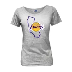 NBA Los Angeles Lakers Women's Short Sleeve Burnout Scoop T-Shirt
