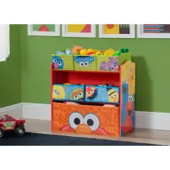 Sesame Street Design and Store 6 Bin Toy Organizer - Delta Children