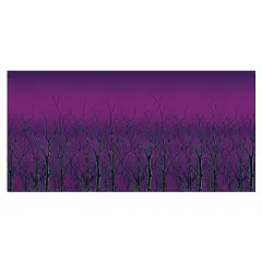 Beistle Forest Backdrop - 4 ft x 30 ft - Purple
