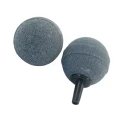 Unique Bargains Aquarium Fish Tank Ball Shape Bubble Air Stones 1.2" Gray 2 Pcs