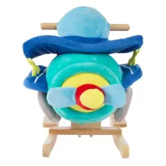 Toy Time Kids Plush Rocking Plane Toy &ndash; 24" x 20"
