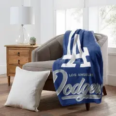 MLB Los Angeles Dodgers 50 x 60 Raschel Throw Blanket