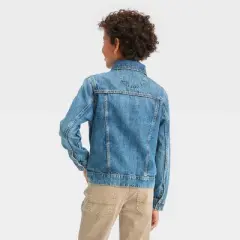 Boys' Long Sleeve Jacket - Cat & Jack&trade; Medium Wash