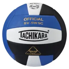Tachikara RWB Indoor Sensi Tec Composite Competition Volleyball - Roya Bluel/White/Black