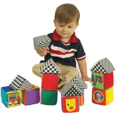 Small World Toys Knock-Knock Blocks - 16 Pieces