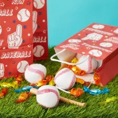 24 Pack Mini Baseball Party Favors for Sports Party Supplies, Carnival Prizes, Office Toys, Bulk Set of Foam Stress Balls, 2 In