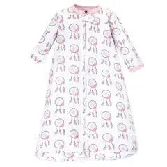 Hudson Baby Infant Girl Cotton Long-Sleeve Wearable Sleeping Bag, Sack, Blanket, Dream Catcher