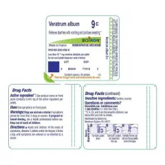 Veratrum Album 9C by Boiron Homeopathic Single Medicine For Digestive  -  80 Pellet
