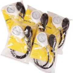 MABIS Disposable Arm Blood Pressure Cuff, Manual Sphygmomanometer, Single Use, Adult Size, Box of 5, Yellow