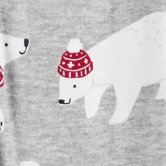 Carter's Just One You&reg;️ Toddler Boys' 2pk Buffalo Checkered Reindeer and Polar Bears Footed Pajama - Black/Red