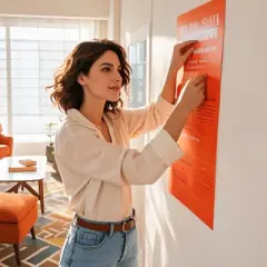 VEVOR Double Sided Tape Heavy Duty, 16 ft Long Nano Mounting Tape, Strong Adhesive & Reusable, Clear Two Sided Wall Tape, Transparent