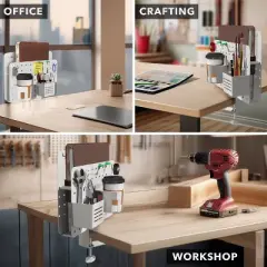 Mount-It! 360 Degree Rotating Pegboard and Organizer with Accessories