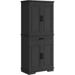 72 Inch Tall Pantry Storage Cabinet, Kitchen Pantry Cabinet with Drawer,Adjustable Shelves, Large Kitchen Pantry for Living Room