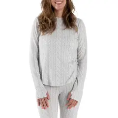 MUK LUKS Women's Cozy Layer Long Sleeve Shirt