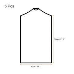 Unique Bargains Lightweight PE Closet Storage Dustproof Garment Cover 5 Pcs