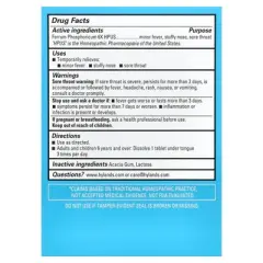 Hyland's Naturals Cell Salt #4, Ferrum Phos 6X, 100 Quick-Dissolving Single Tablets